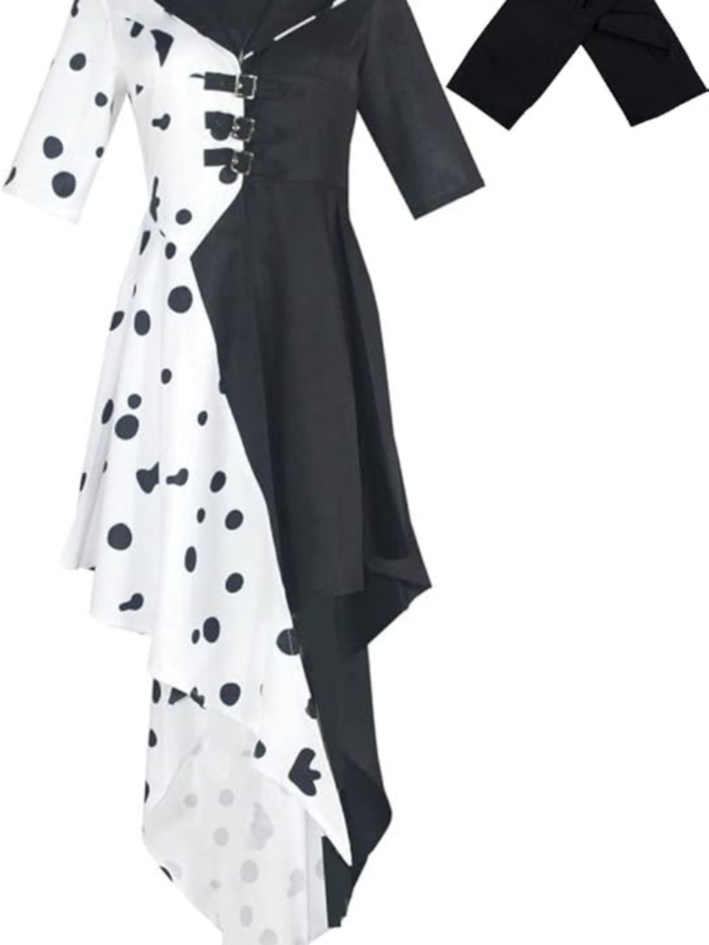 Lovecos Women's Deville Costume Dress with Gloves Full Set Halloween Costume